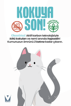 Kedi Kumu Koku Giderici Aktif Karbon