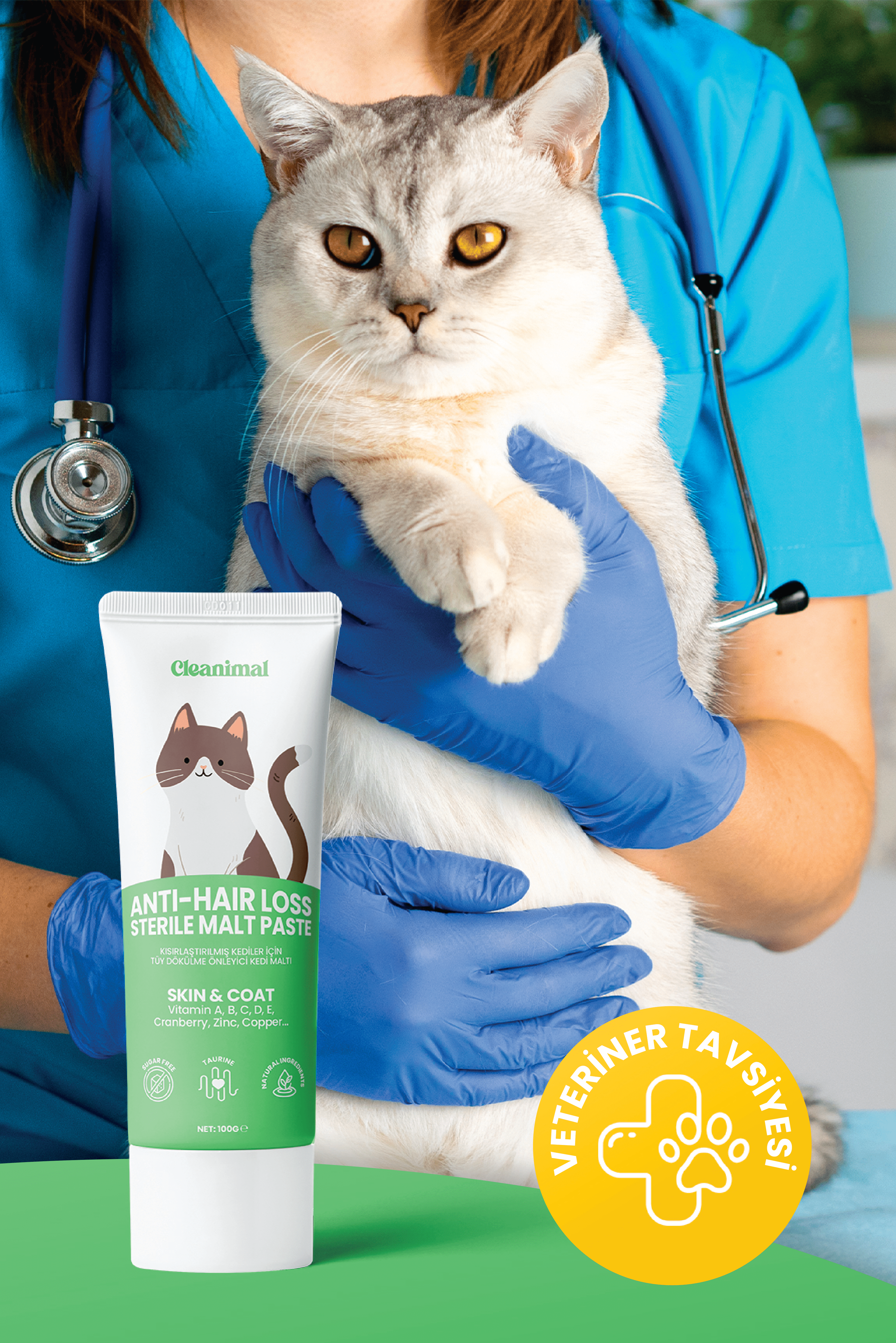 Tüy Dökülme Önleyici Kedi Maltı