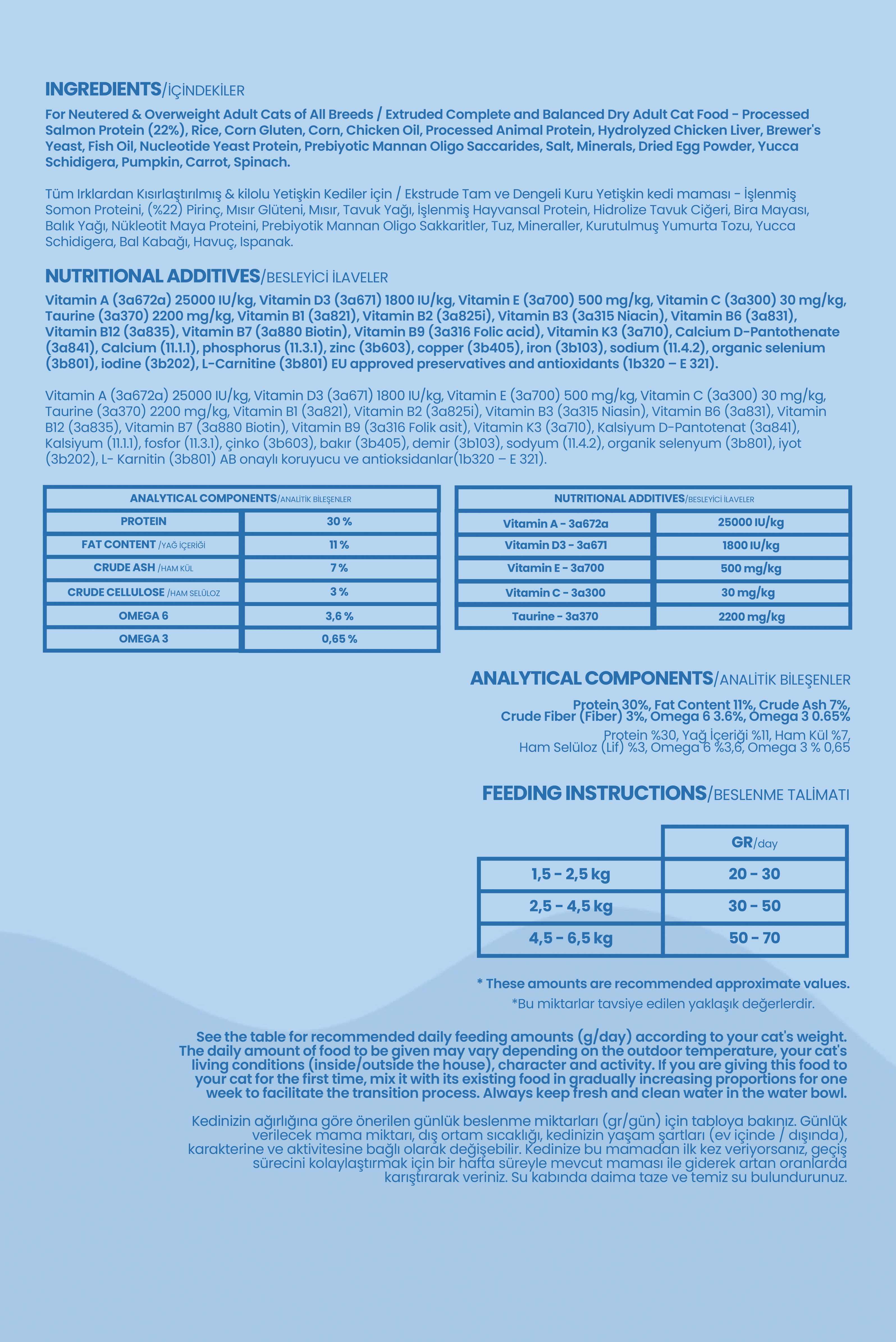 Somonlu Kısır Yetişkin Kedi Maması