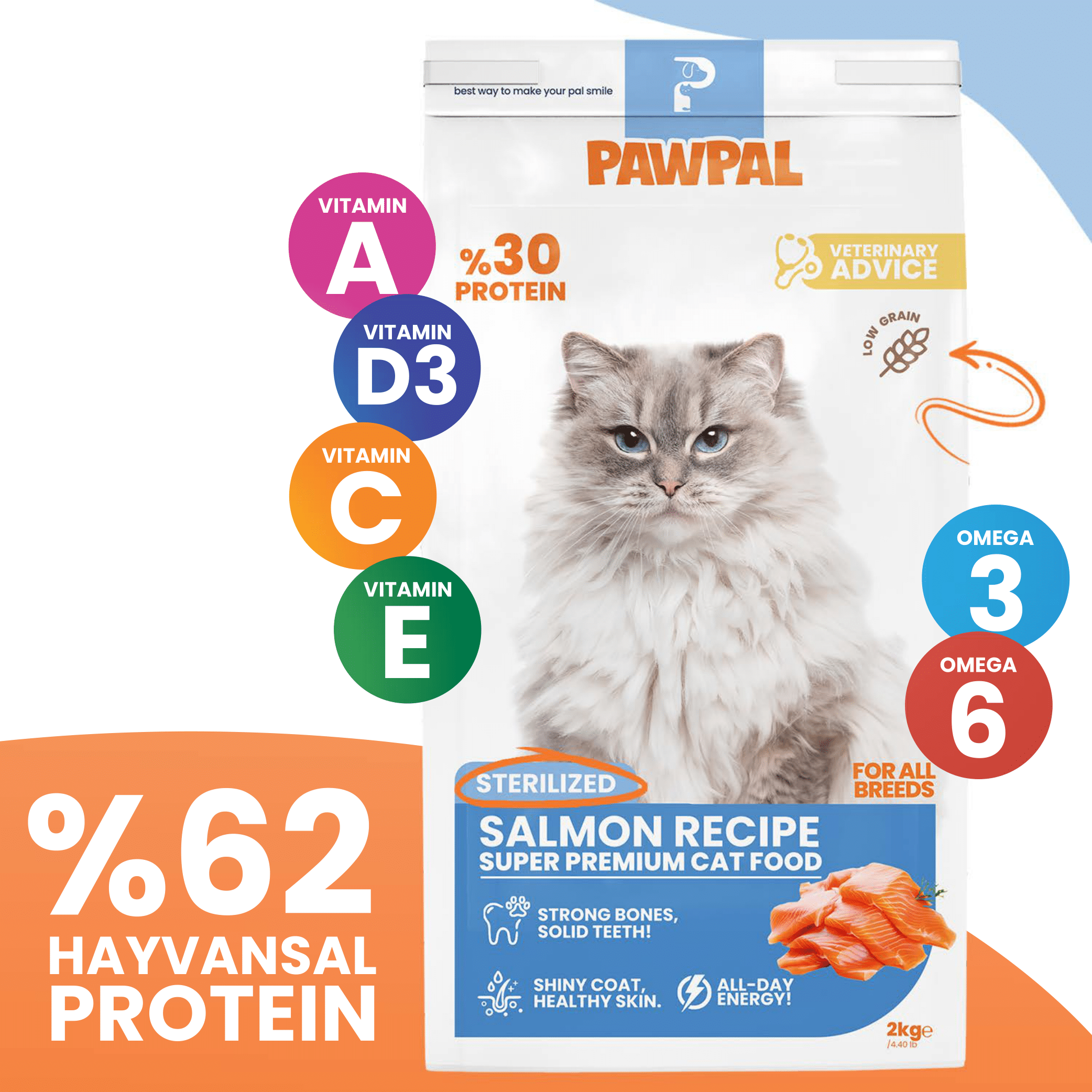 Somonlu Kısır Yetişkin Kedi Maması