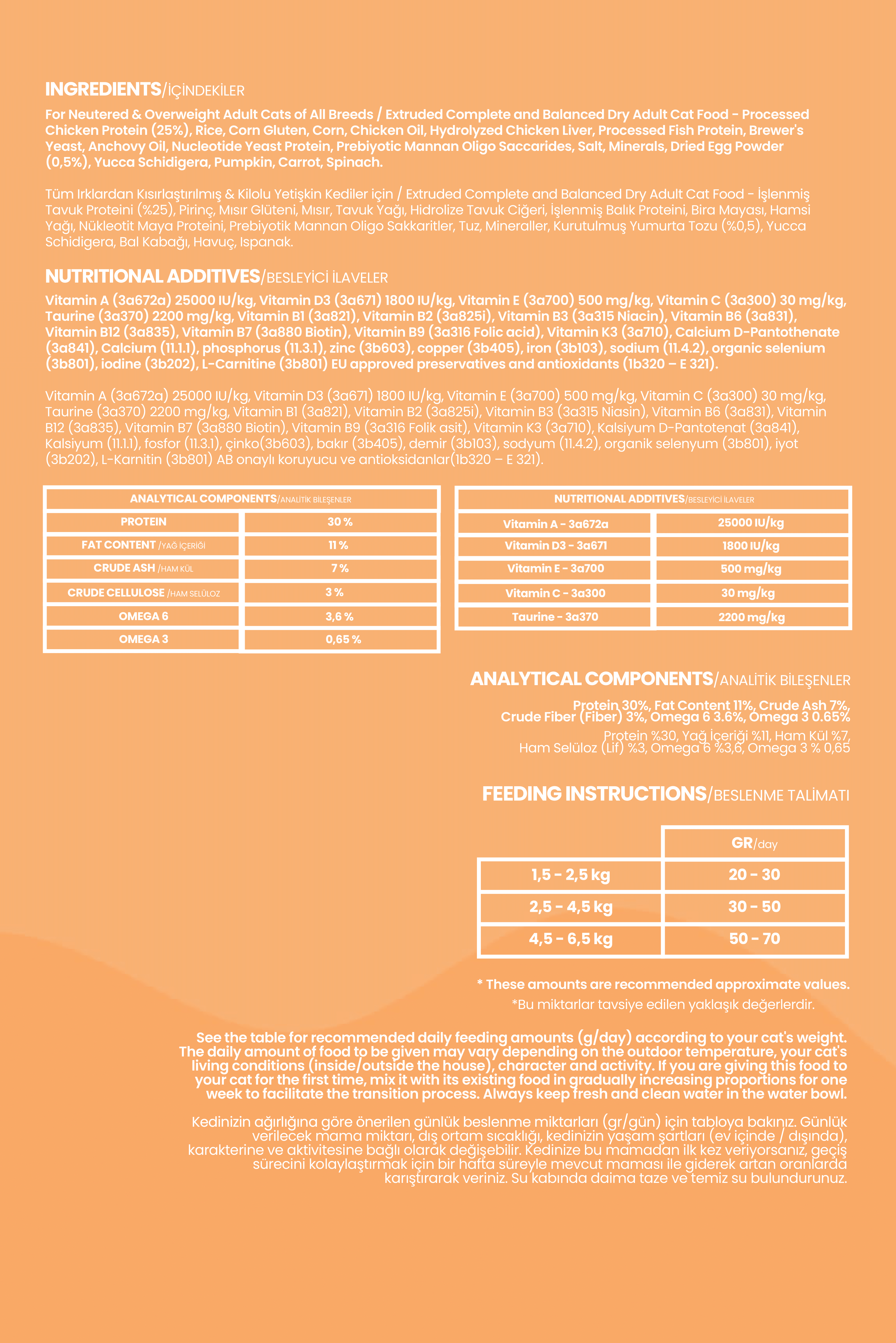 Tavuklu Kısır Yetişkin Kedi Maması